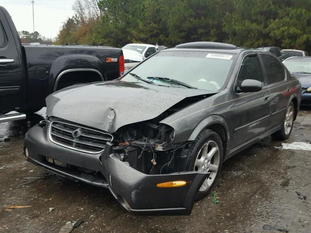 JN1DA31D42T403792 - 2002 NISSAN MAXIMA GLE GRAY photo 2