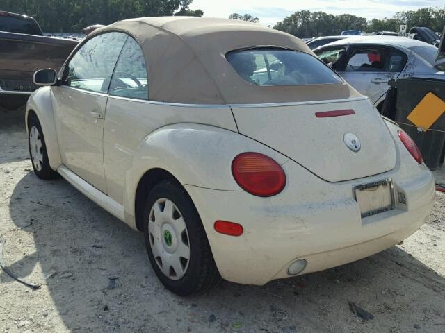 3VWBM31Y84M353217 - 2004 VOLKSWAGEN NEW BEETLE CREAM photo 3