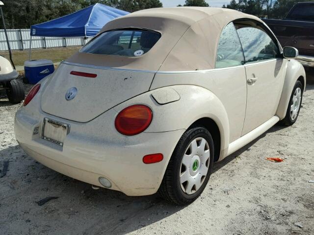 3VWBM31Y84M353217 - 2004 VOLKSWAGEN NEW BEETLE Krem foto 4