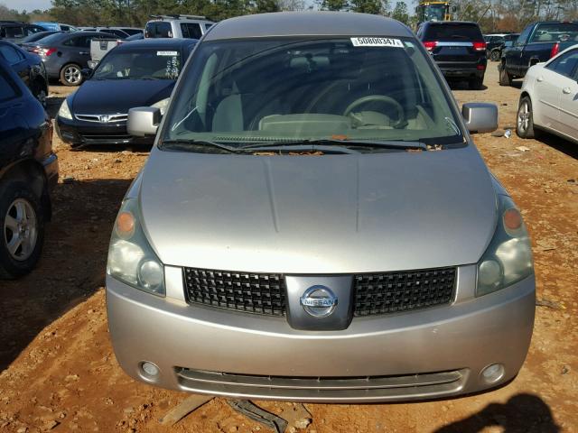 5N1BV28UX4N325109 - 2004 NISSAN QUEST S GOLD photo 9