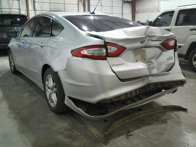 1FA6P0H7XE5377099 - 2014 FORD FUSION SE SILVER photo 3