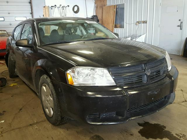 1B3LC46K98N298794 - 2008 DODGE AVENGER SE BLACK photo 1