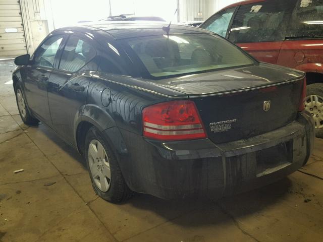 1B3LC46K98N298794 - 2008 DODGE AVENGER SE BLACK photo 3