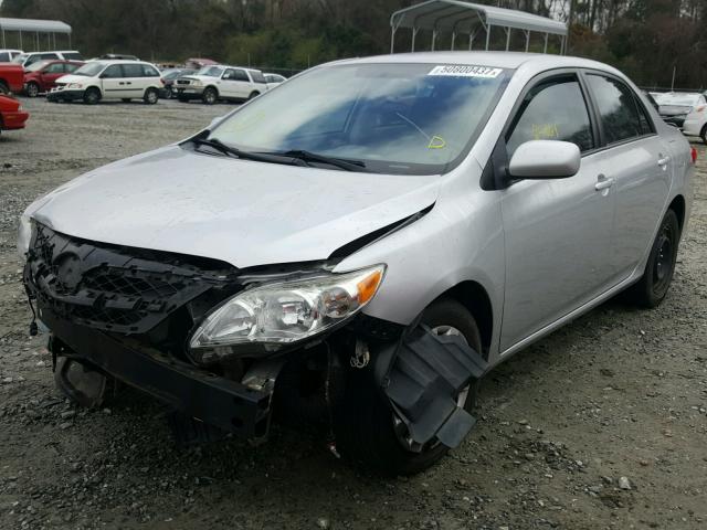 5YFBU4EE8CP025425 - 2012 TOYOTA COROLLA BA SILVER photo 2