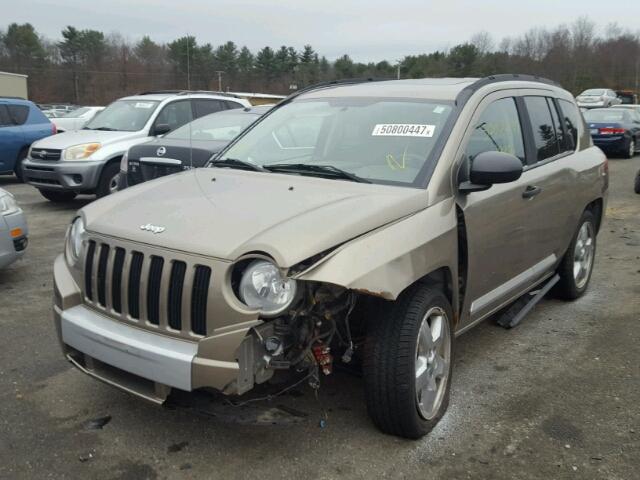 1J8FF57W37D144718 - 2007 JEEP COMPASS LI BEIGE photo 2