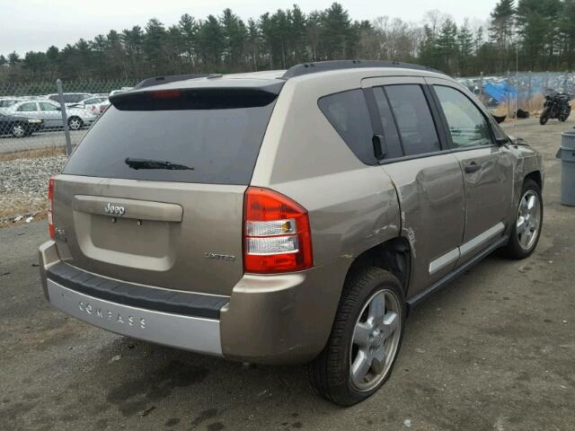 1J8FF57W37D144718 - 2007 JEEP COMPASS LI BEIGE photo 4