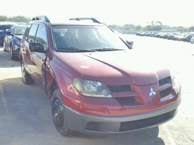 JA4LX31G43U036870 - 2003 MITSUBISHI OUTLANDER RED photo 1