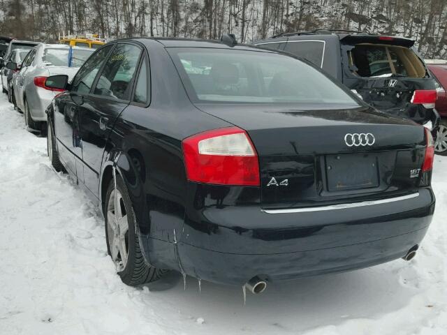 WAULC68E94A275483 - 2004 AUDI A4 1.8T QU BLACK photo 3