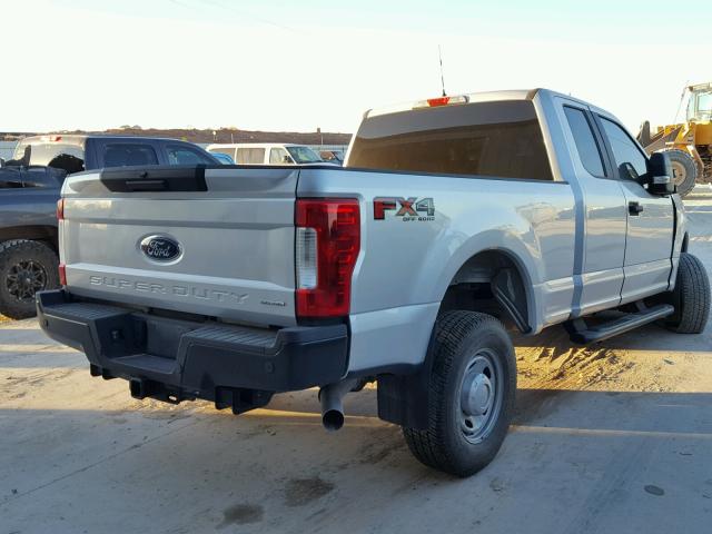 1FT7X2B65HED20405 - 2017 FORD F250 SUPER GRAY photo 4