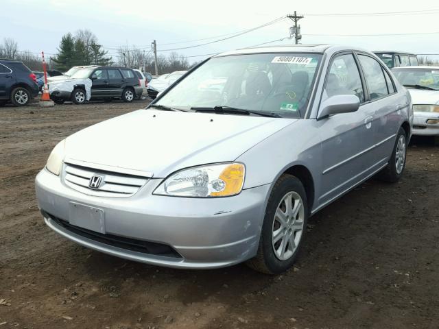 2HGES26733H533042 - 2003 HONDA CIVIC EX SILVER photo 2