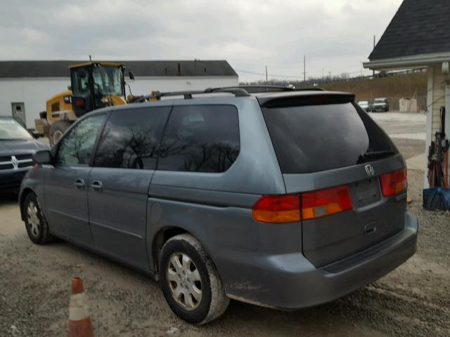 5FNRL18612B037737 - 2002 HONDA ODYSSEY EX GRAY photo 3