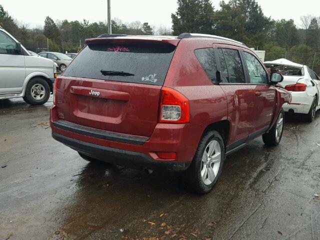 1C4NJCBA7CD526875 - 2012 JEEP COMPASS SP MAROON photo 4