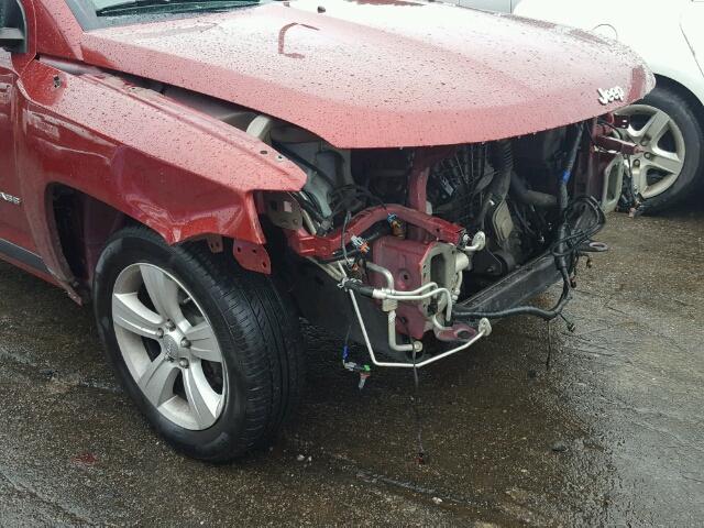 1C4NJCBA7CD526875 - 2012 JEEP COMPASS SP MAROON photo 9
