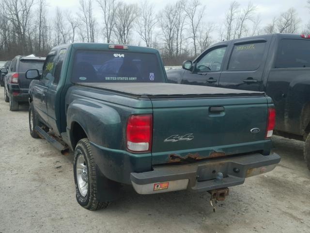 1FTZR15V7YPB34353 - 2000 FORD RANGER SUP GREEN photo 3