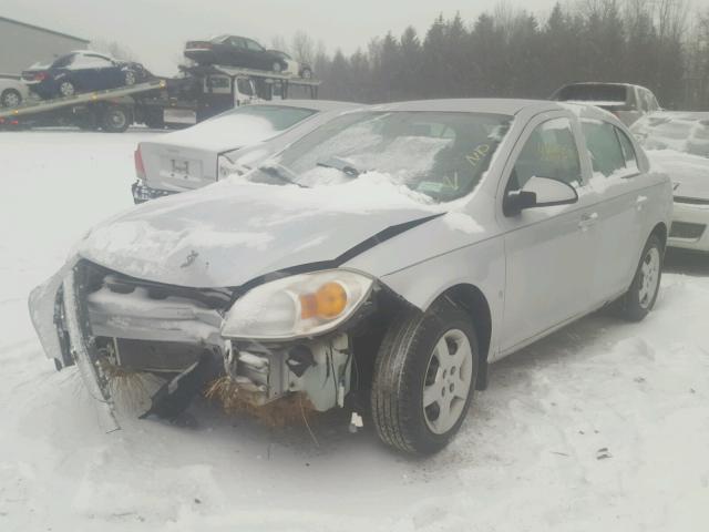 1G1AL58FX87278479 - 2008 CHEVROLET COBALT LT SILVER photo 2