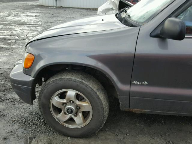 KNDJA723815050778 - 2001 KIA SPORTAGE GRAY photo 9