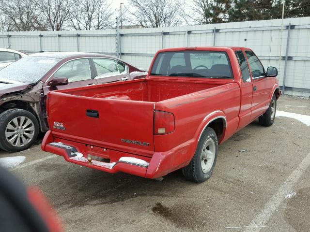 1GCCS1949T8146874 - 1996 CHEVROLET S TRUCK S1 RED photo 4