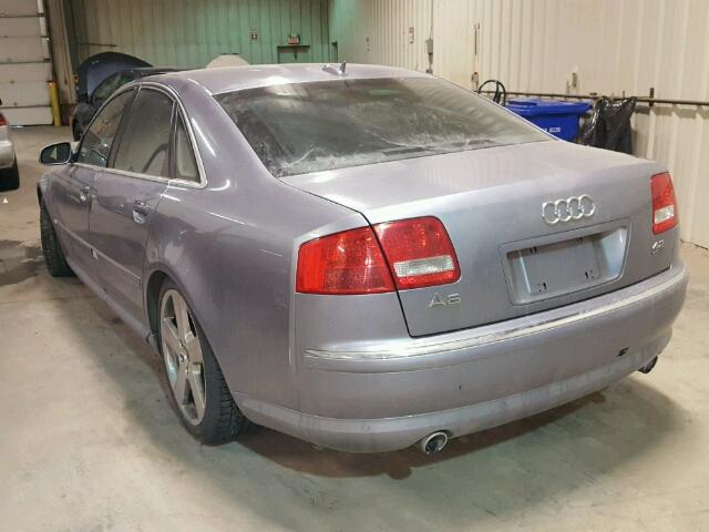 WAULL44EX6N016264 - 2006 AUDI A8 4.2 QUA SILVER photo 3