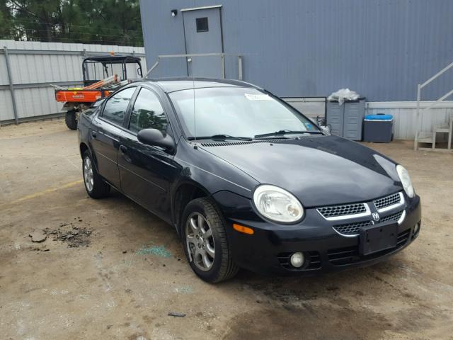 1B3ES56C35D257315 - 2005 DODGE NEON SXT BLACK photo 1