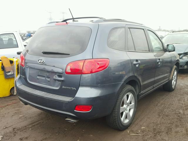 5NMSH13E57H081019 - 2007 HYUNDAI SANTA FE S BLUE photo 4