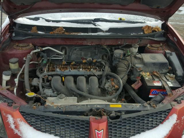 5Y2SL62884Z435629 - 2004 PONTIAC VIBE RED photo 7