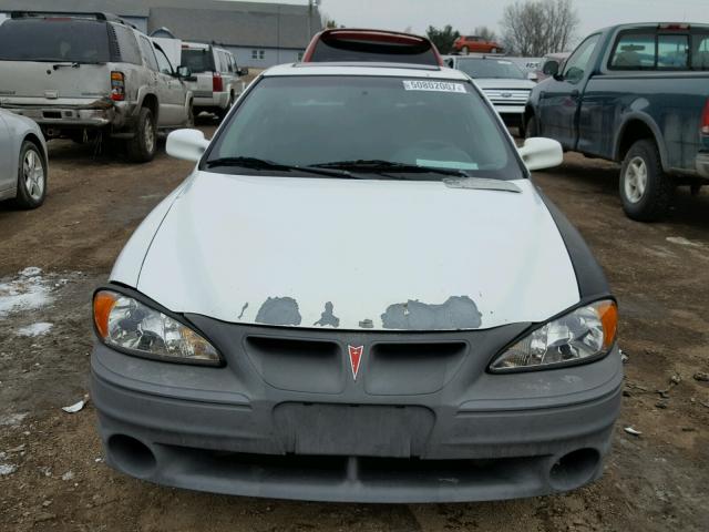 1G2NW52E3YM730925 - 2000 PONTIAC GRAND AM G WHITE photo 9