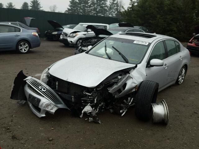 JNKBV61F57M811651 - 2007 INFINITI G35 SILVER photo 2