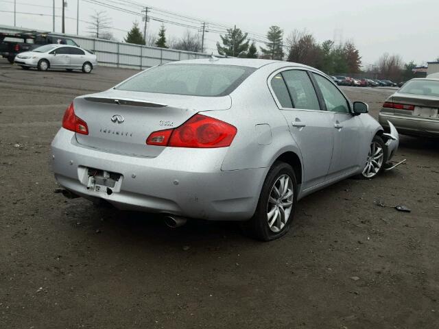 JNKBV61F57M811651 - 2007 INFINITI G35 SILVER photo 4