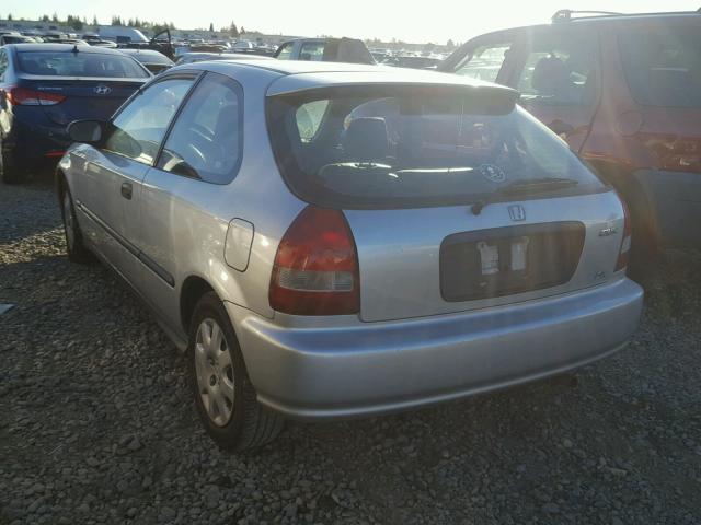 2HGEJ6445XH110536 - 1999 HONDA CIVIC DX SILVER photo 3