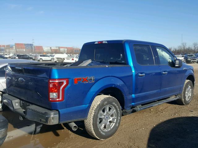 1FTEW1EF5HFB87929 - 2017 FORD F150 SUPER BLUE photo 4