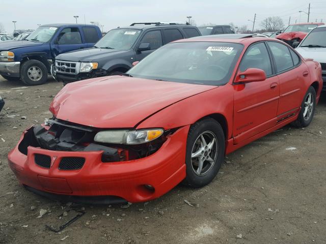 1G2WP52K73F170489 - 2003 PONTIAC GRAND PRIX RED photo 2