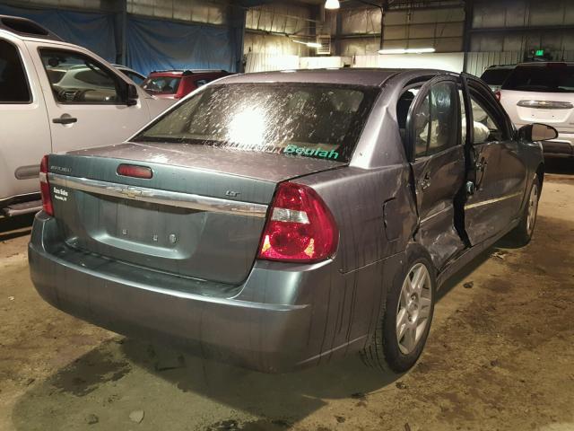 1G1ZT51F96F176610 - 2006 CHEVROLET MALIBU LT BLUE photo 4