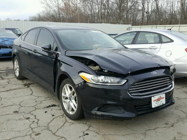 3FA6P0HD5ER277608 - 2014 FORD FUSION SE BLACK photo 1