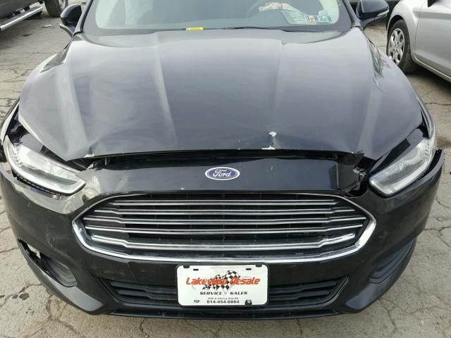 3FA6P0HD5ER277608 - 2014 FORD FUSION SE BLACK photo 7