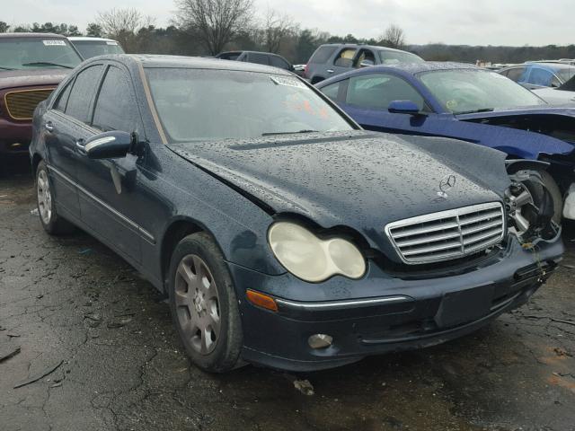WDBRF84J65F578050 - 2005 MERCEDES-BENZ C 320 4MAT BLUE photo 1