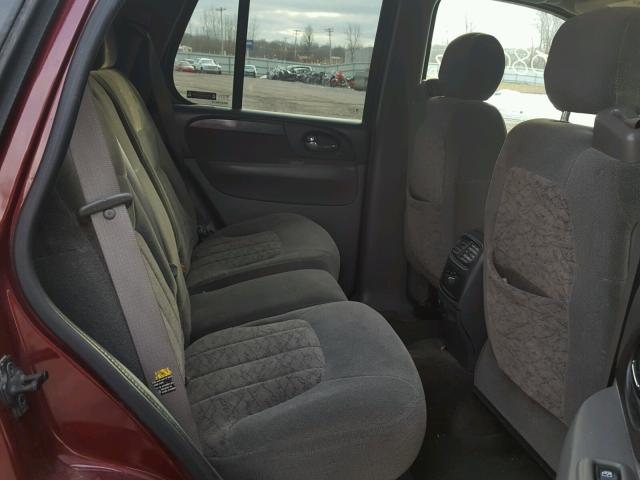 1GKDT13S622363989 - 2002 GMC ENVOY MAROON photo 6