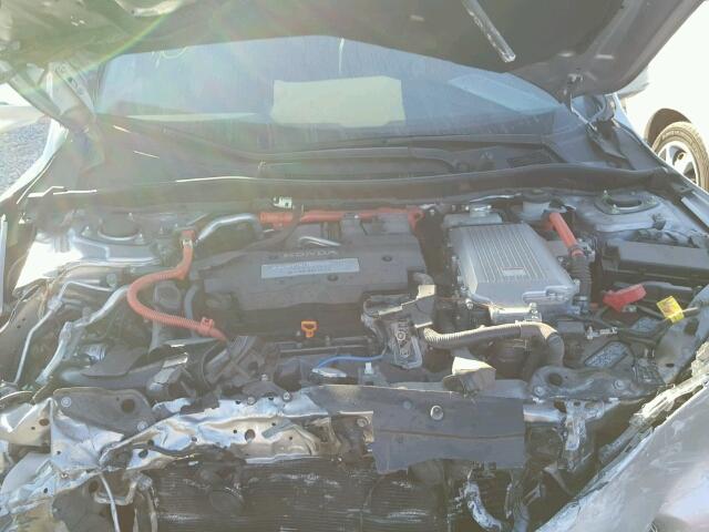 1HGCR6F56EA000161 - 2014 HONDA ACCORD HYB SILVER photo 7