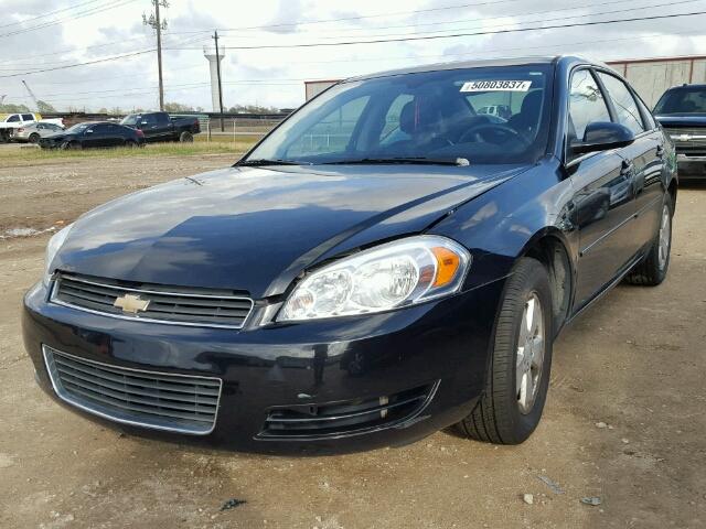 2G1WT58K989266275 - 2008 CHEVROLET IMPALA LT BLACK photo 2