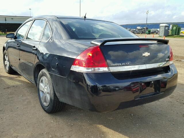 2G1WT58K989266275 - 2008 CHEVROLET IMPALA LT BLACK photo 3