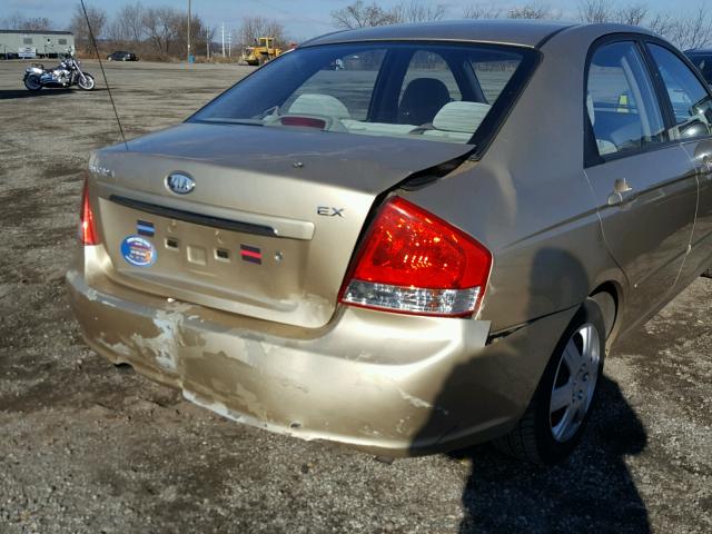 KNAFE221295660583 - 2009 KIA SPECTRA EX TAN photo 9