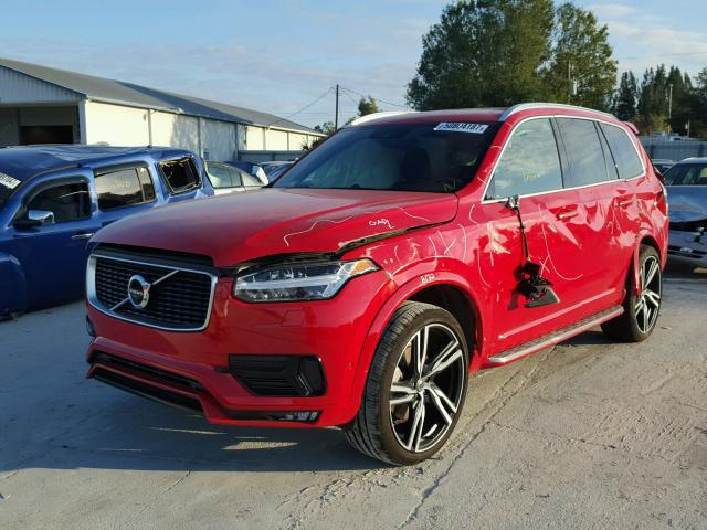 YV4A22PM0G1057898 - 2016 VOLVO XC90 T6 RED photo 2