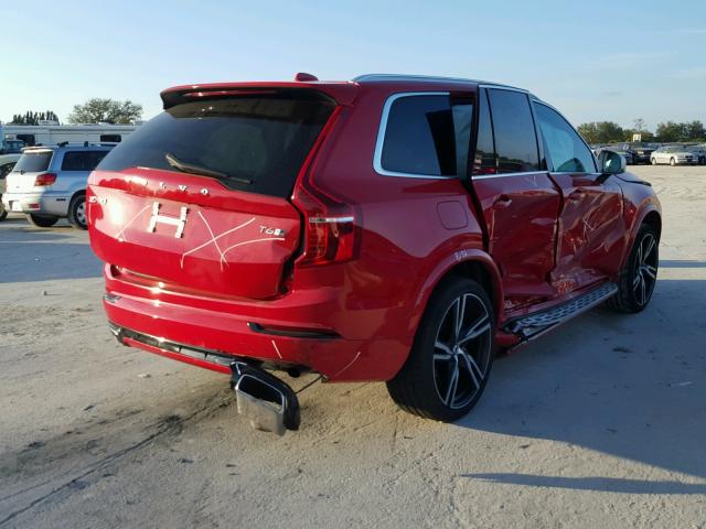 YV4A22PM0G1057898 - 2016 VOLVO XC90 T6 RED photo 4