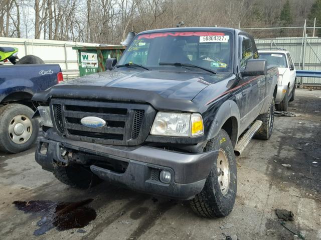 1FTZR45E06PA03702 - 2006 FORD RANGER SUP BLACK photo 2