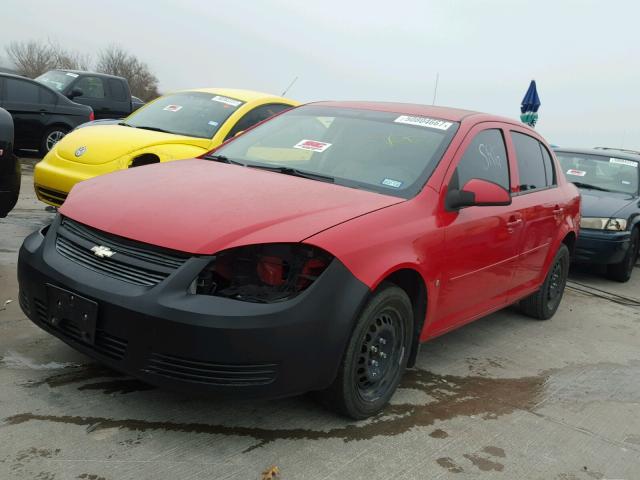 1G1AT58H697176468 - 2009 CHEVROLET COBALT LT RED photo 2