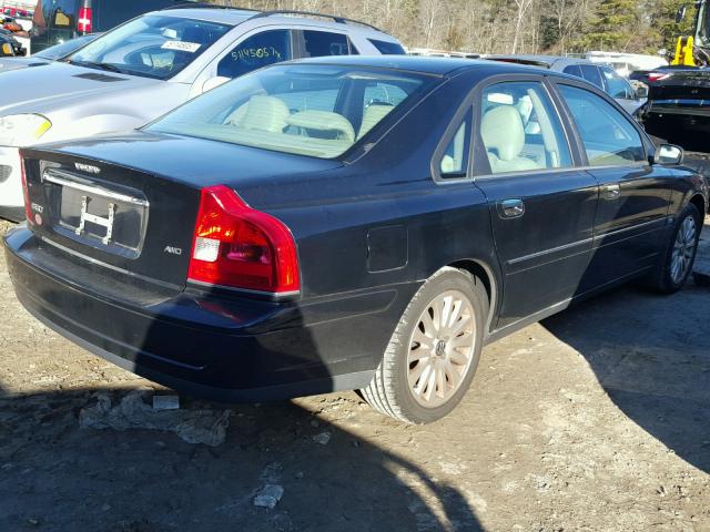 YV1TH592X61426962 - 2006 VOLVO S80 2.5T BLACK photo 4