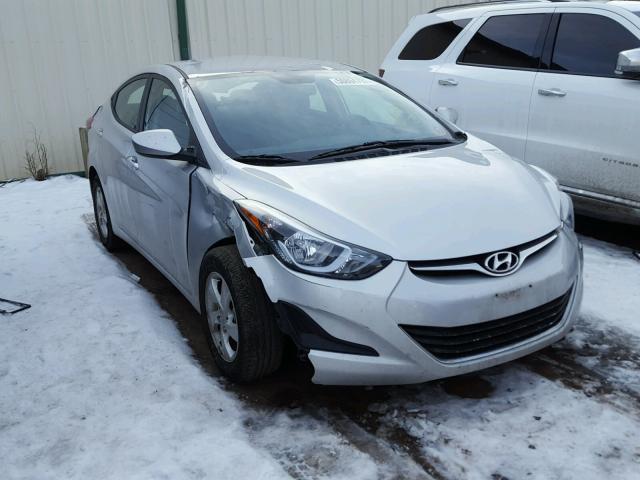 5NPDH4AEXFH640675 - 2015 HYUNDAI ELANTRA SE SILVER photo 1