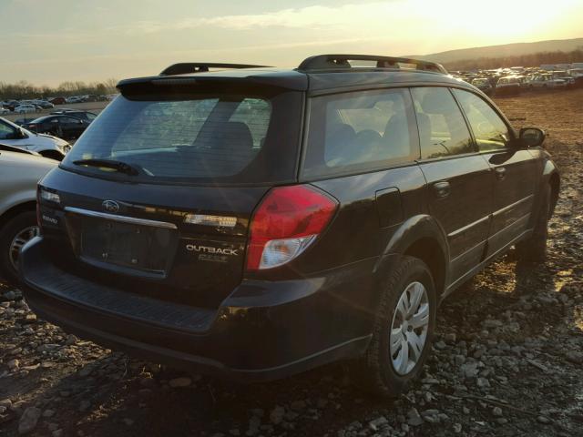 4S4BP60C486353220 - 2008 SUBARU OUTBACK BLUE photo 4