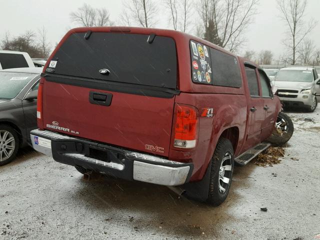 2GTEK13M971594834 - 2007 GMC NEW SIERRA RED photo 4