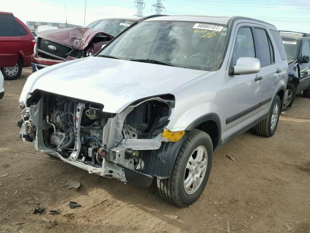 JHLRD78802C037360 - 2002 HONDA CR-V EX SILVER photo 2