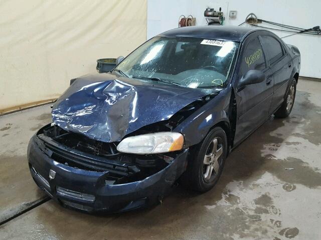 1B3EL46X82N300370 - 2002 DODGE STRATUS SE BLUE photo 2